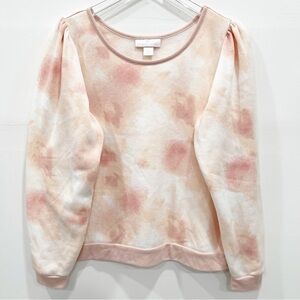 Rachel Parcell Puff Sleeve Tie Dye Sweater Women’s Large